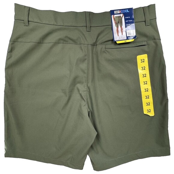 32 Degrees Cool Mens Size 32 Green Twill Tech Classic Shorts Pants Golf Casual - Picture 3 of 7